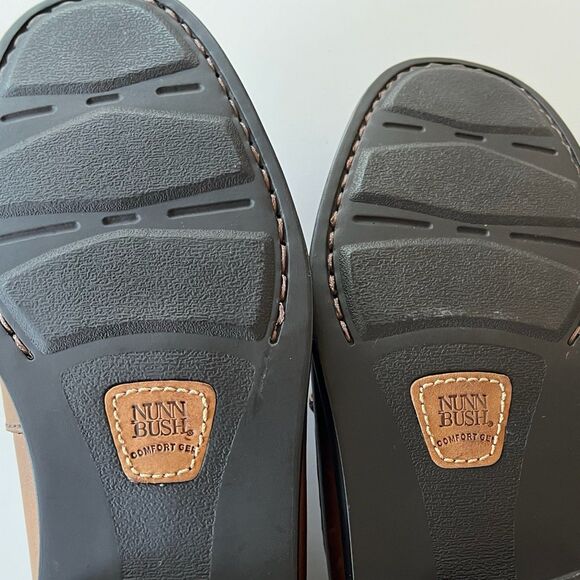 Nunn Bush Men’s Comfort Gel Brown Leather Tassel Slip On Loafer Shoe Size 8M - Picture 7 of 9